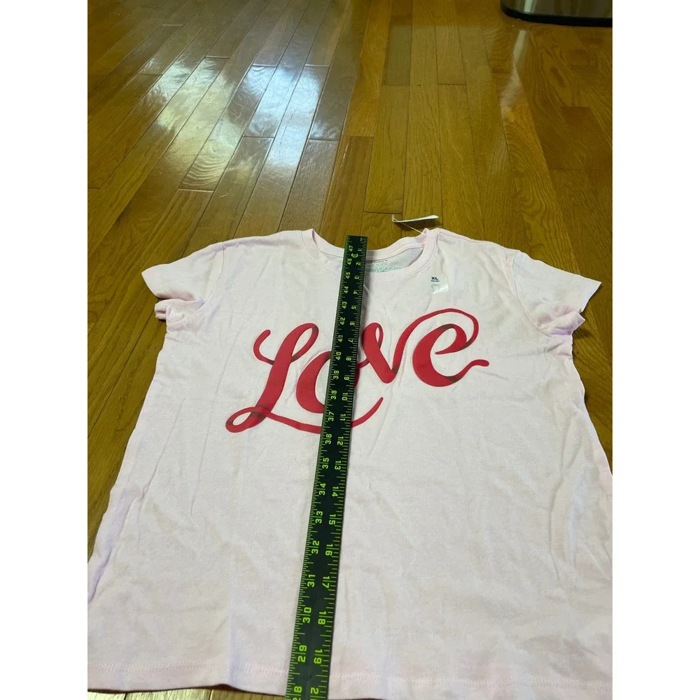 Old Navy Girls XL 14-16 Pink Love‎ Graphic Short Sleeve T-Shirt NWT 844030-08-1